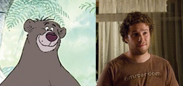 Seth Rogen rất giống với chú gấu trong bộ phim The Jungle Book.