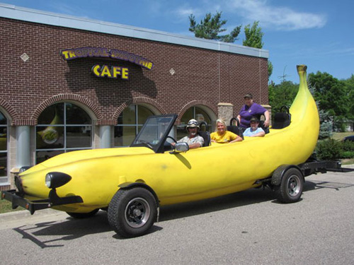 Big Banana Car – “xế hộp” hình… quả chuối big banana car - "xế hộp" hình quả chuối