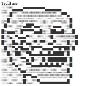Ký tự đẹp cho facebook: troll face (Memes)