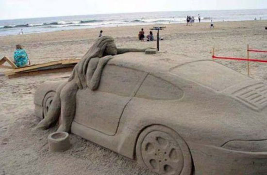 Những chiếc ô tô được làm từ cát