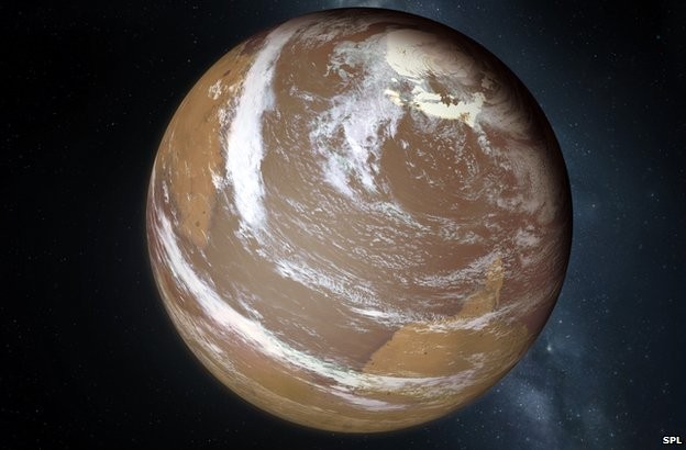 Giới khoa học tin rằng, khởi nguyên của sao Hỏa là một hành tinh đầy bùn và nước. Ảnh: BBC. 