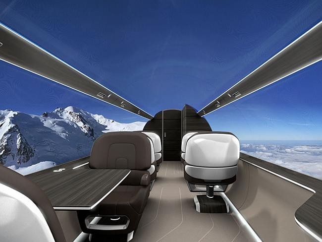 Máy bay không cửa sổ tạo góc nhìn siêu rộng
