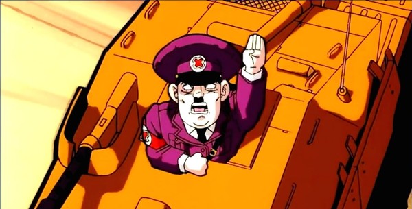 Trùm phát xít Hitler từng xuất hiện trong bộ phim Dragon Ball Z: Fusion Reborn. Hitler cuối cùng đã bị đánh bại bởi Goten và Trunks.
