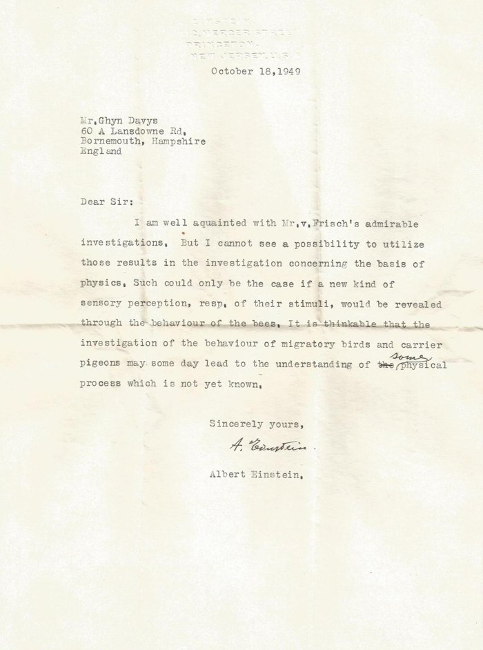 Bức thư bị lãng quên từ lâu tiết lộ Einstein đã tiên đoán về việc khám phá ra các siêu giác quan của động vật