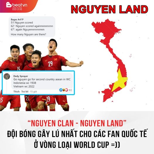 "NGUYEN LAND" - ĐỘI BÓNG GÂY LÚ NHẤT VÒNG LOẠI WORLD CUP "NGUYEN LAND" - ĐỘI BÓNG GÂY LÚ NHẤT VÒNG LOẠI WORLD CUP