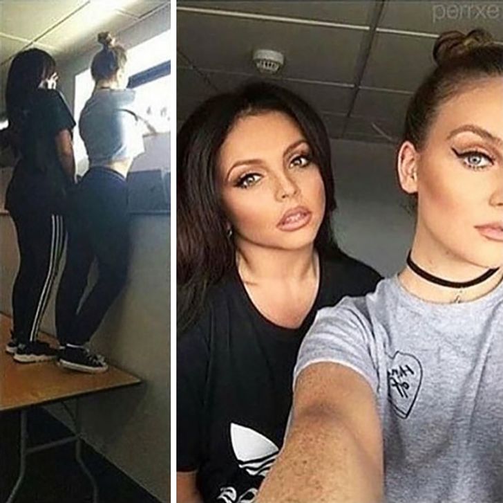 Các cô gái sẽ làm bất cứ điều gì để biến bức ảnh selfies của họ trở nên hoàn hảo .