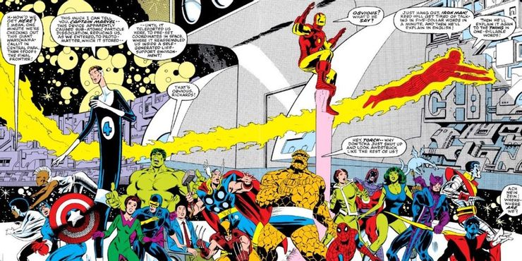 Secret War đầu tiên của Marvel được mô tả trong Marvel Super Heroes Secret Wars 1-12 năm 1984