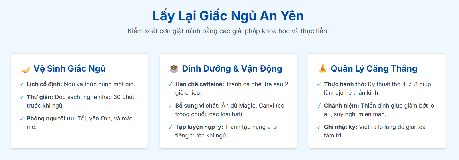 Lấy Lại Giấc Ngủ An Yên