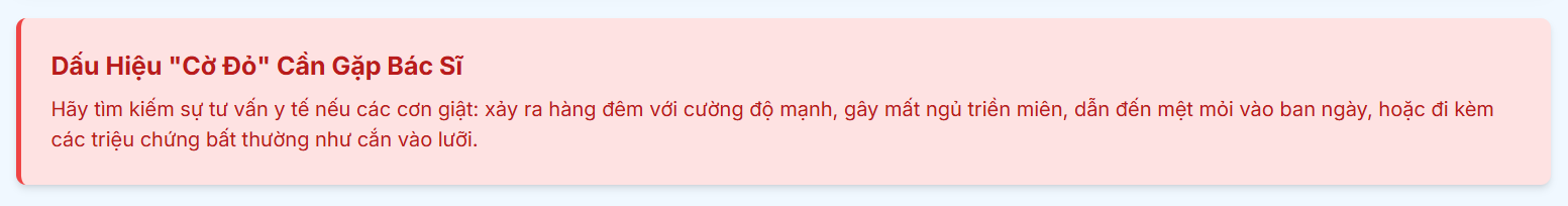 Dấu Hiệu "Cờ Đỏ" Cần Gặp Bác Sĩ